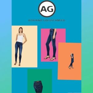 AG ADRIANO GOLDSCHMIED THE FARRAH SKINNY ANKLE JEANS SIZE 28